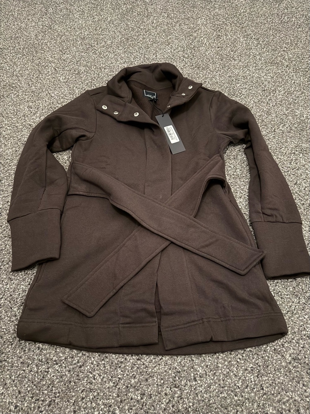 Belted Dark Brown Trench Coat - lily & Lottie